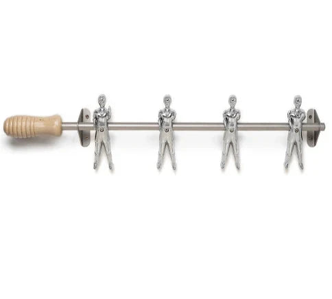 Wall Champions 4 Coat Hanger Coat Hooks RS Barcelona Silver