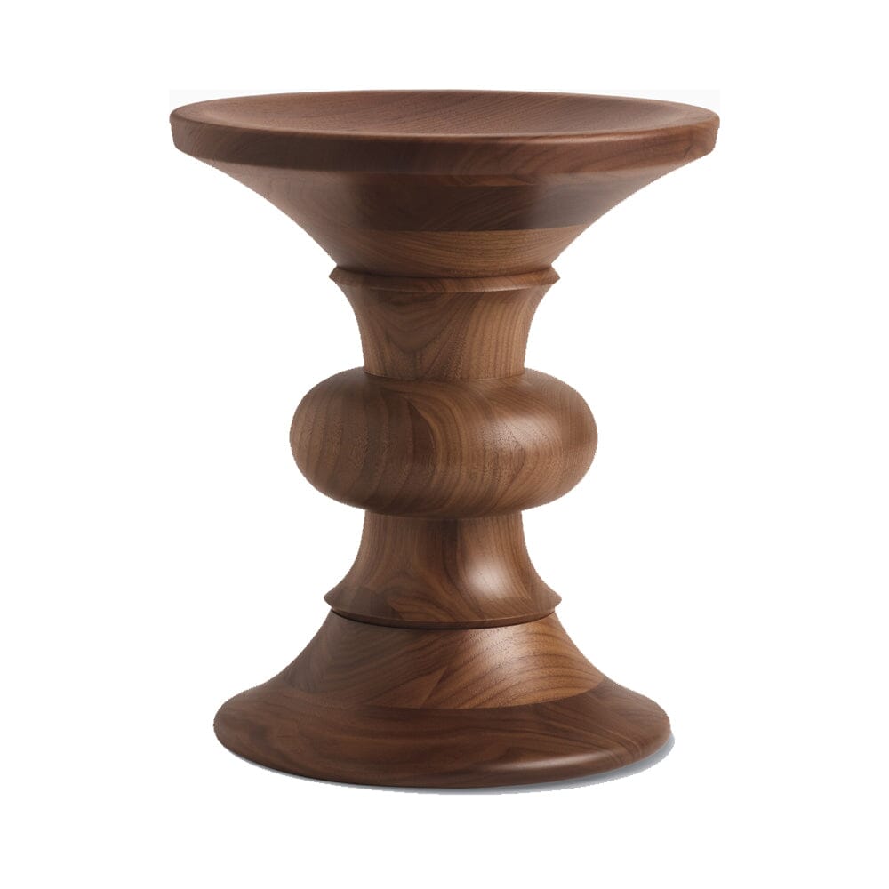 Eames Turned Stool Stools herman miller B Shape Walnut