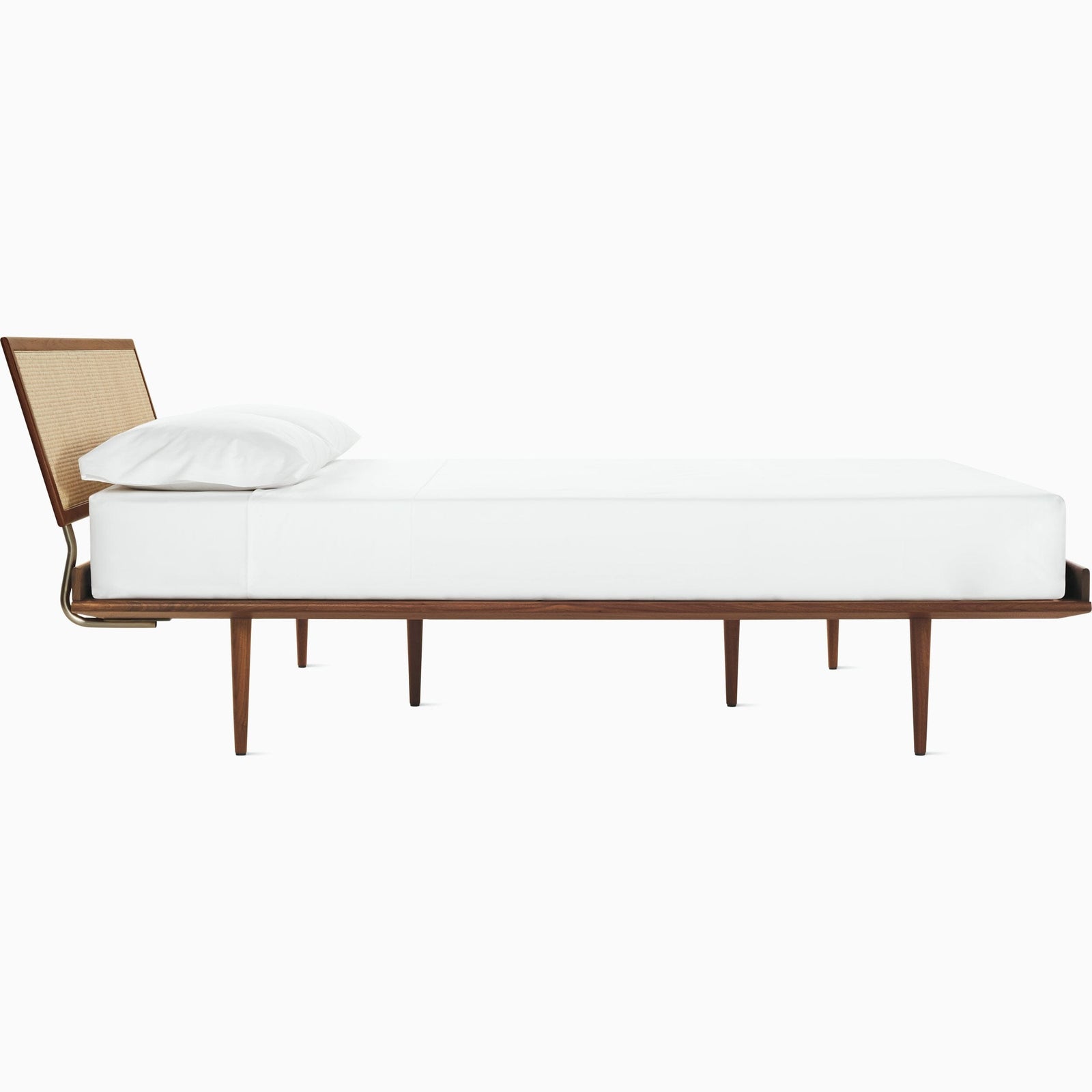 Nelson Thin Edge Bed - Wood Taper Legs Beds herman miller