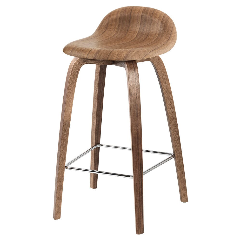 3D Counter Stool – Wood Base Stools Gubi