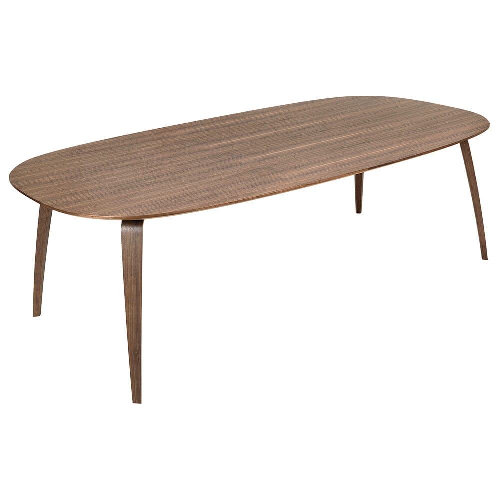 Gubi Elliptical Dining Table Dining Tables Gubi American Walnut