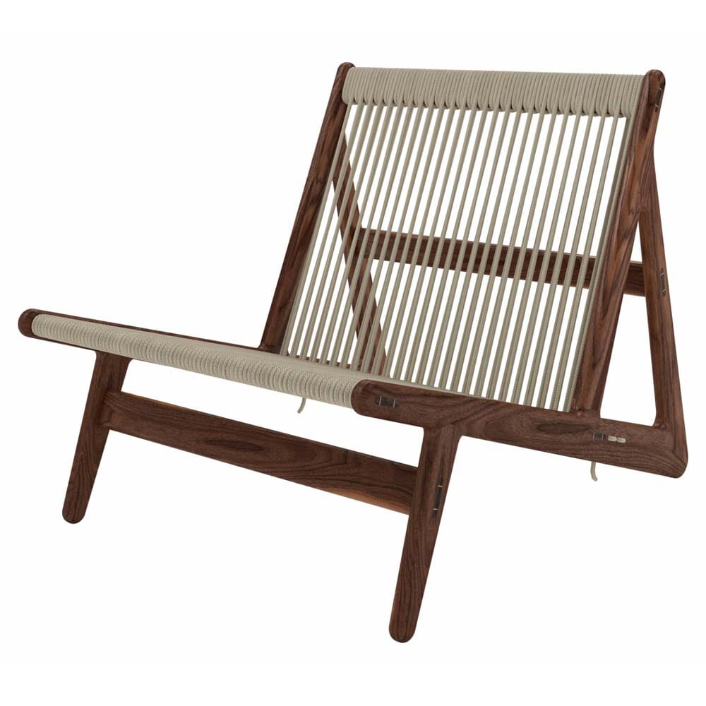 MR01 Initial Chair lounge chair Gubi Solid American Walnut