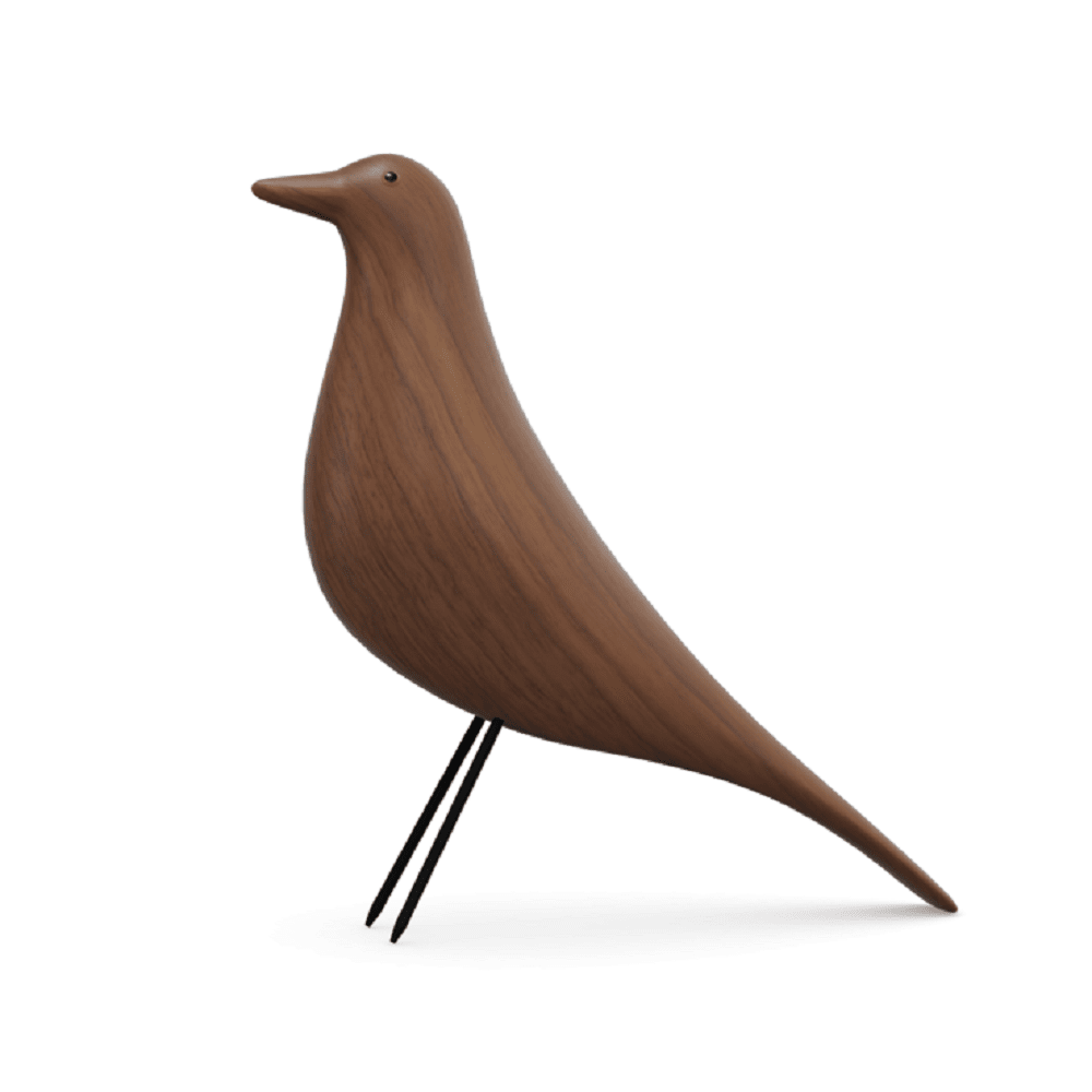 Eames House Bird Art Vitra Walnut
