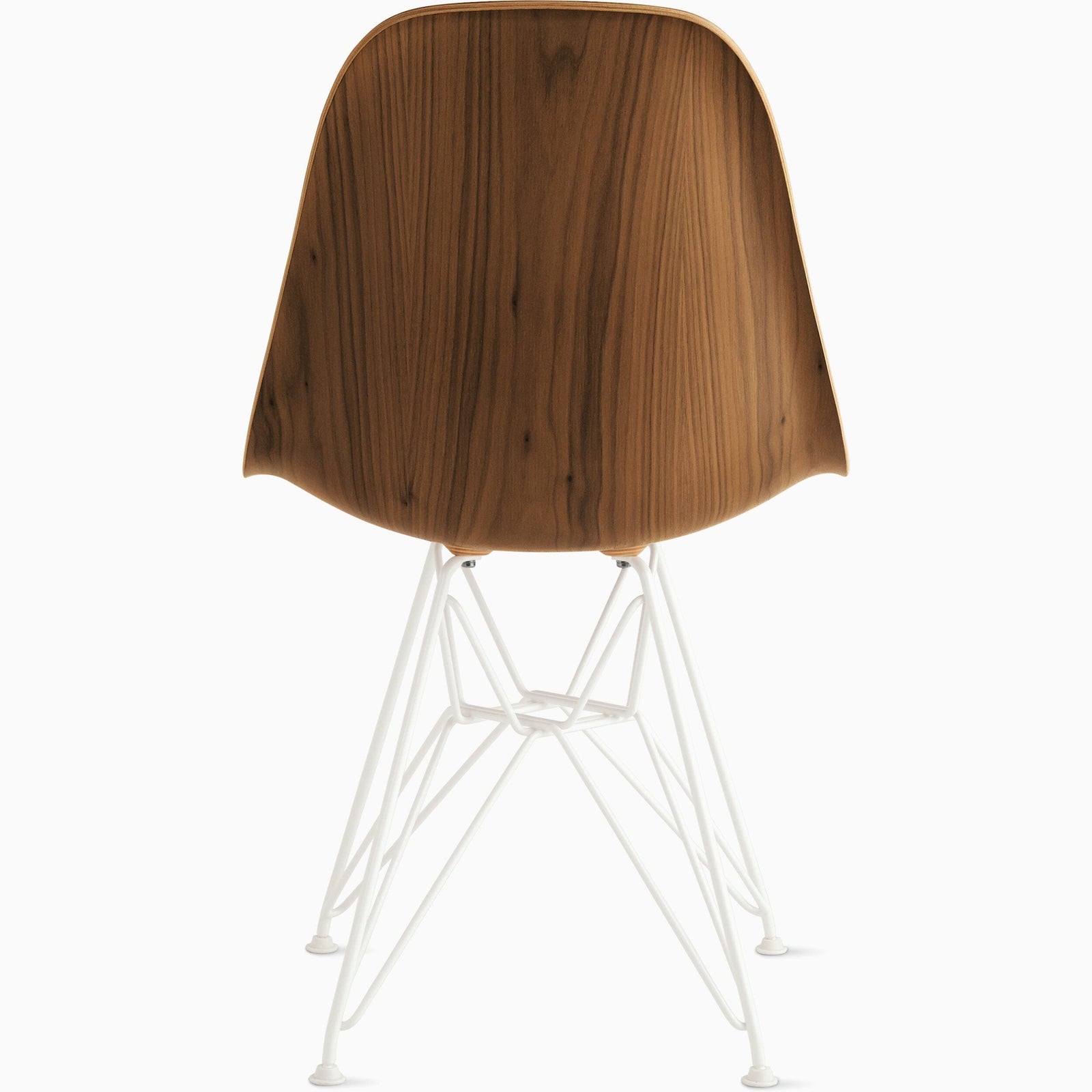 Eames Molded Wire Base Wood Side Chair with Seat Pad Side/Dining herman miller