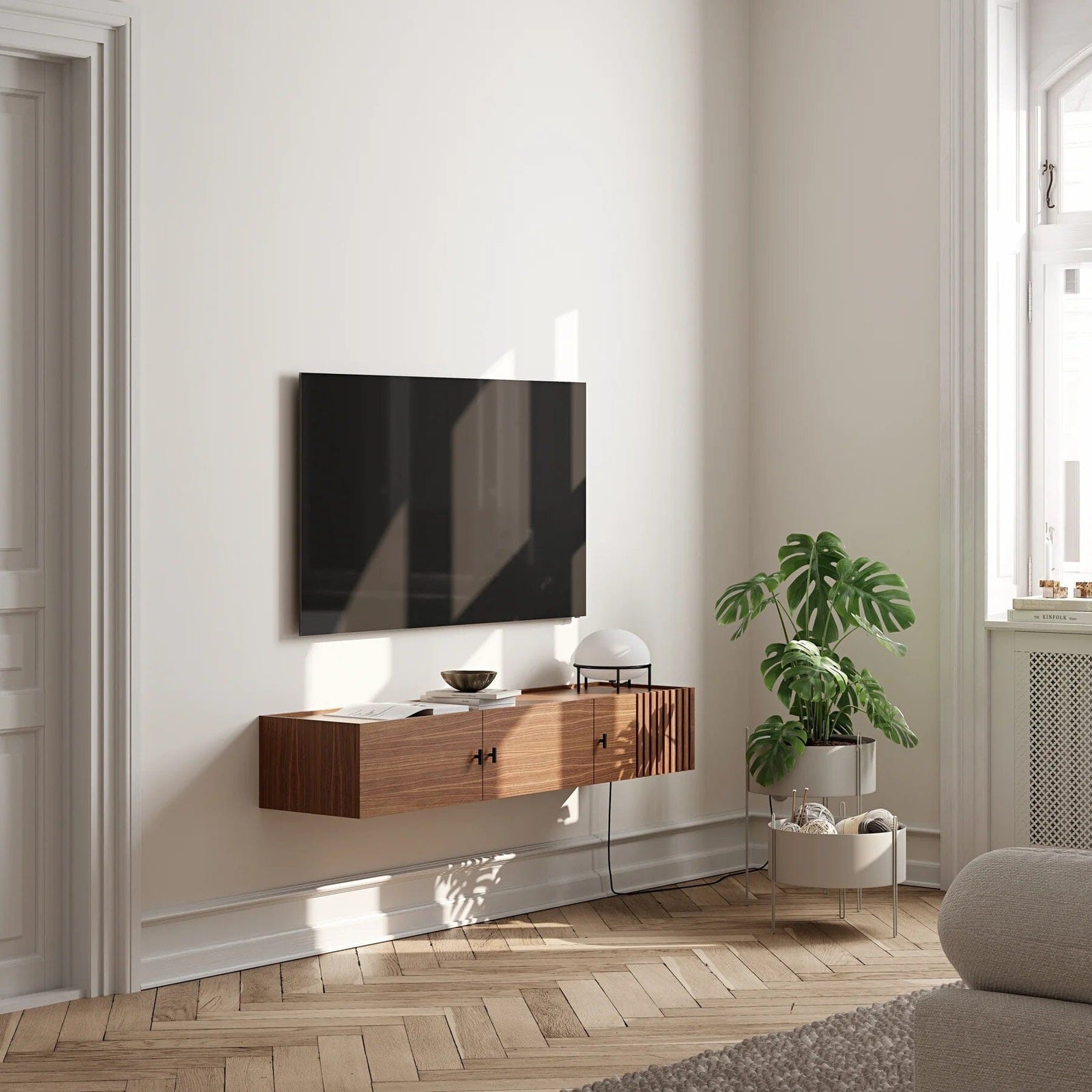 Array Wall Mounted Sideboard storage Woud