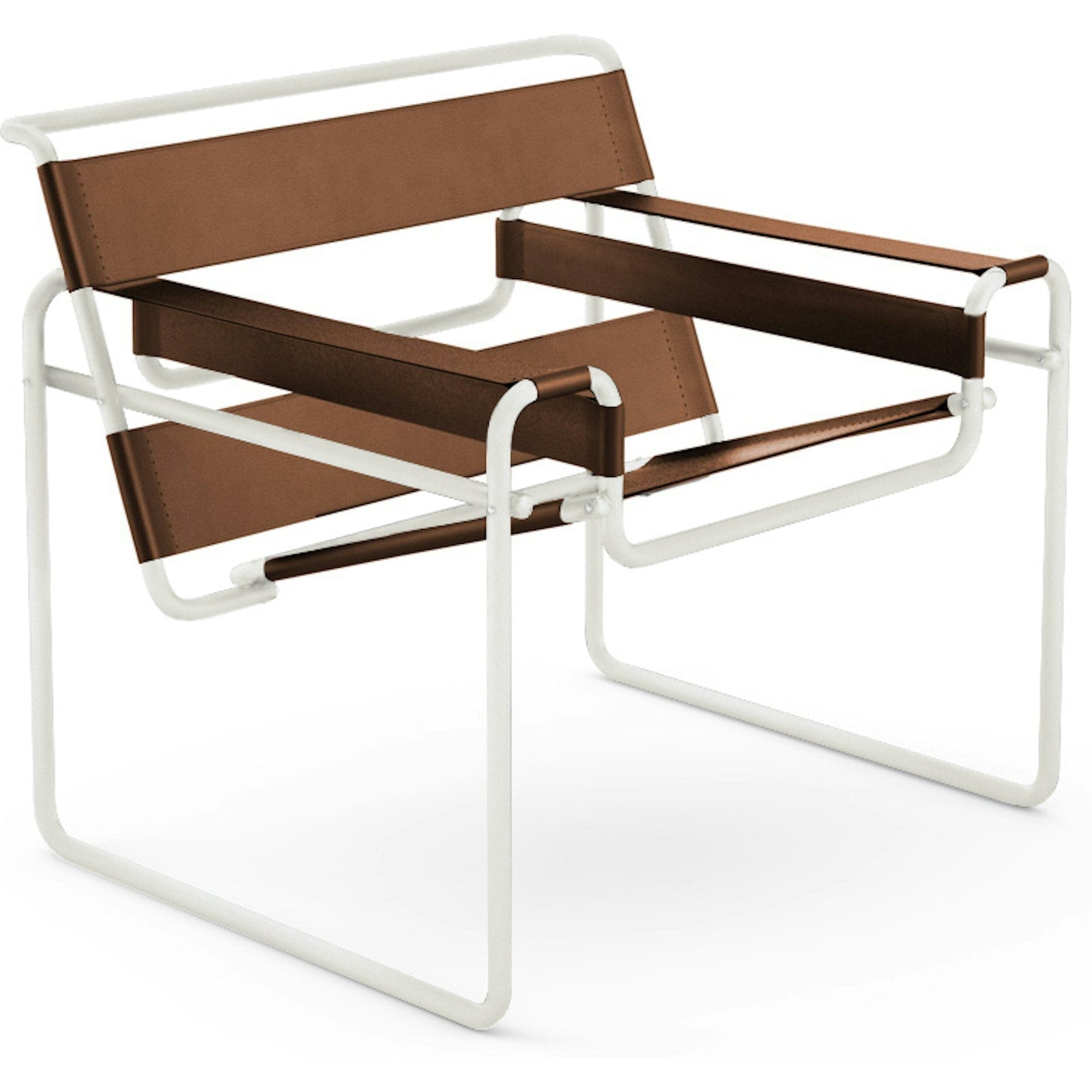 Wassily Chair lounge chair Knoll Belting Leather - Warm Beige White