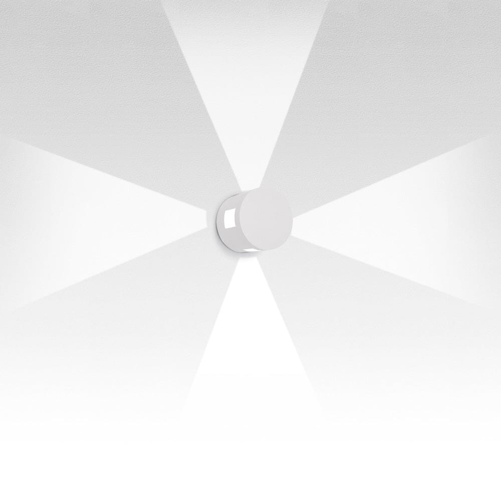 Effetto Round Outdoor Wall Light Wall Lights Artemide 4 Large Beams White