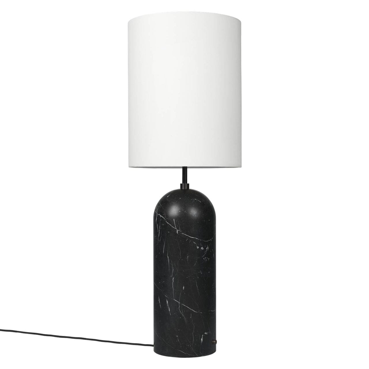Gravity Floor Lamp - XL High Floor Lamps Gubi White shade Black Marble