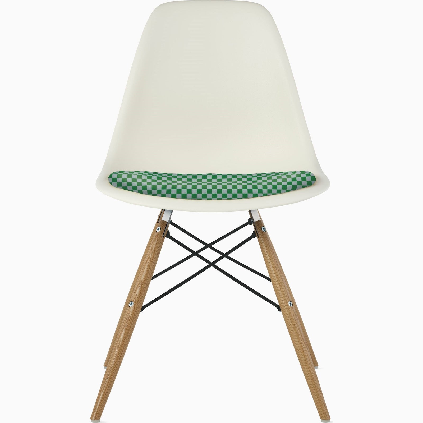 Eames Molded Dowel Base Side Chair with Seat Pad Side/Dining herman miller