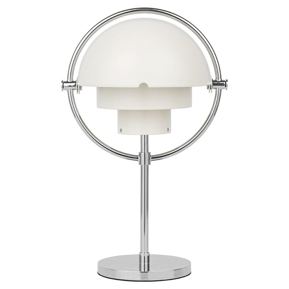 Multi-Lite Portable Table Lamp Table Lamps Gubi Chrome Base / White Semi Matt