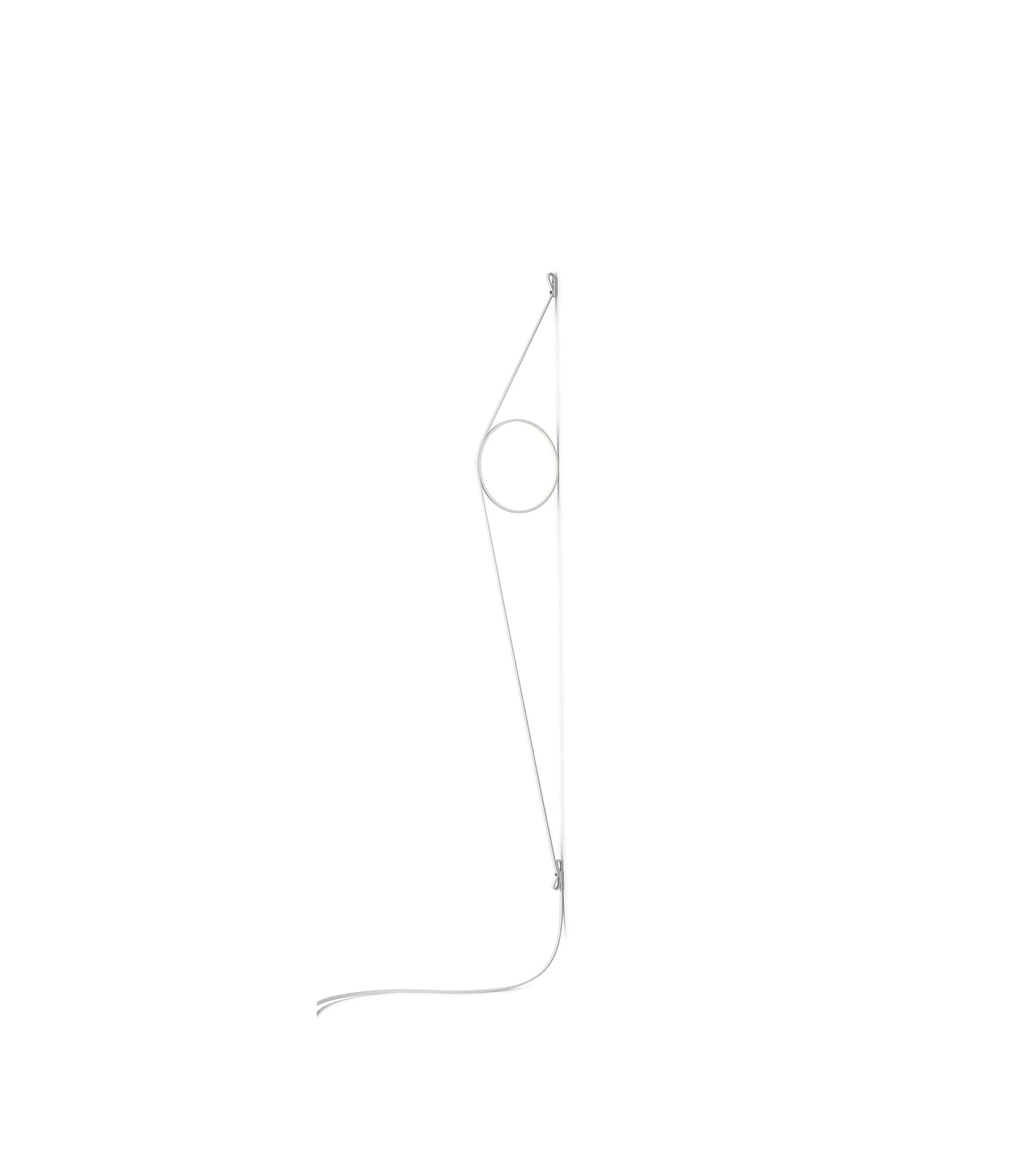 WireRing Wall Sconce Lamp Wall Sconce Flos White/White