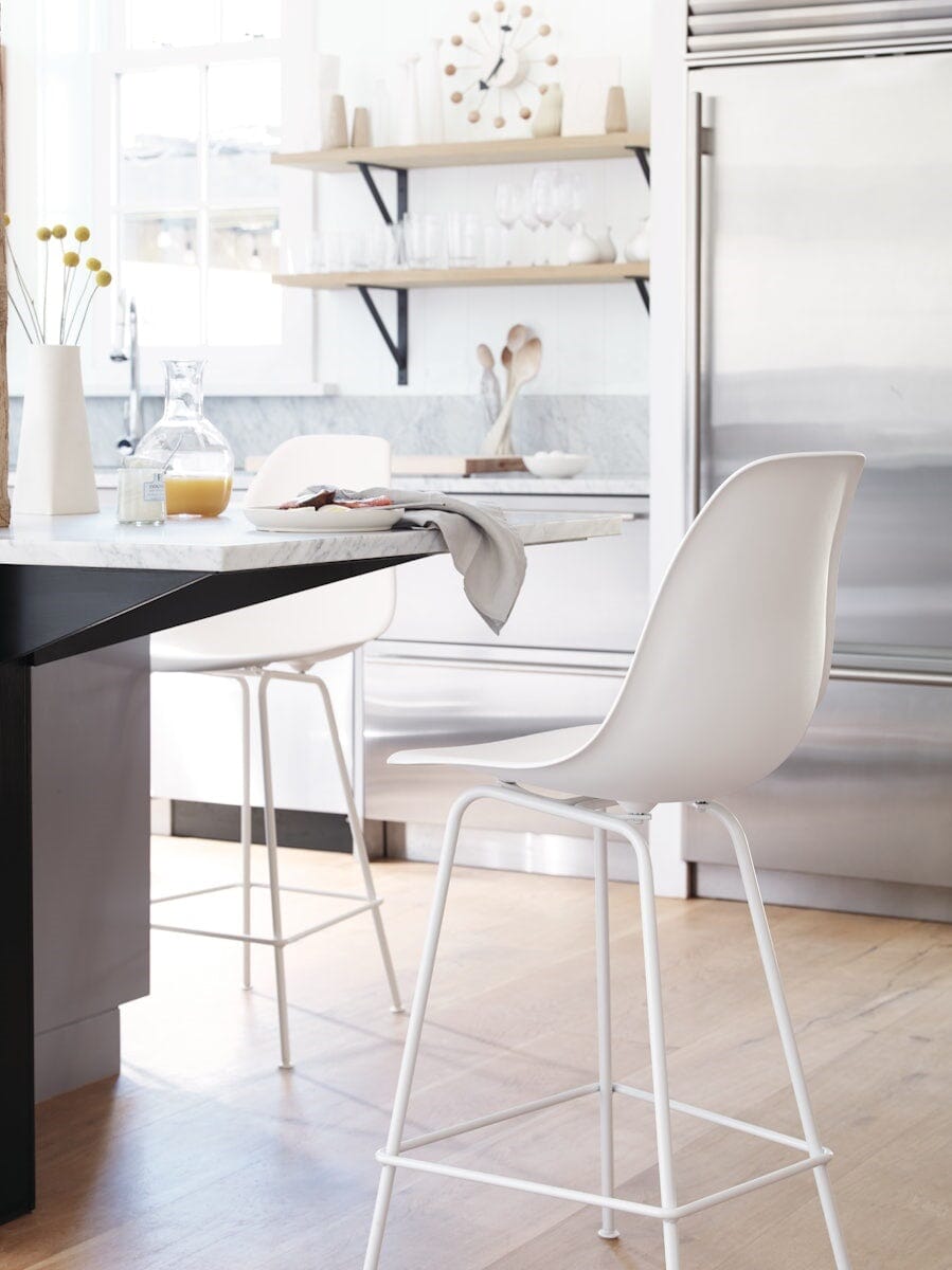 Eames Molded Plastic Counter Stool bar seating herman miller