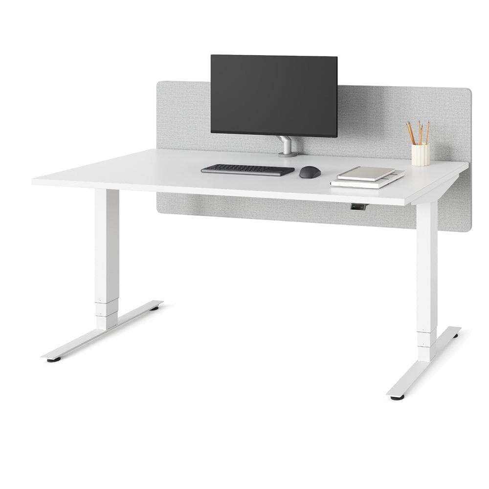 Nevi Sit-to-Stand Rectangular Table with T-Foot Desk herman miller