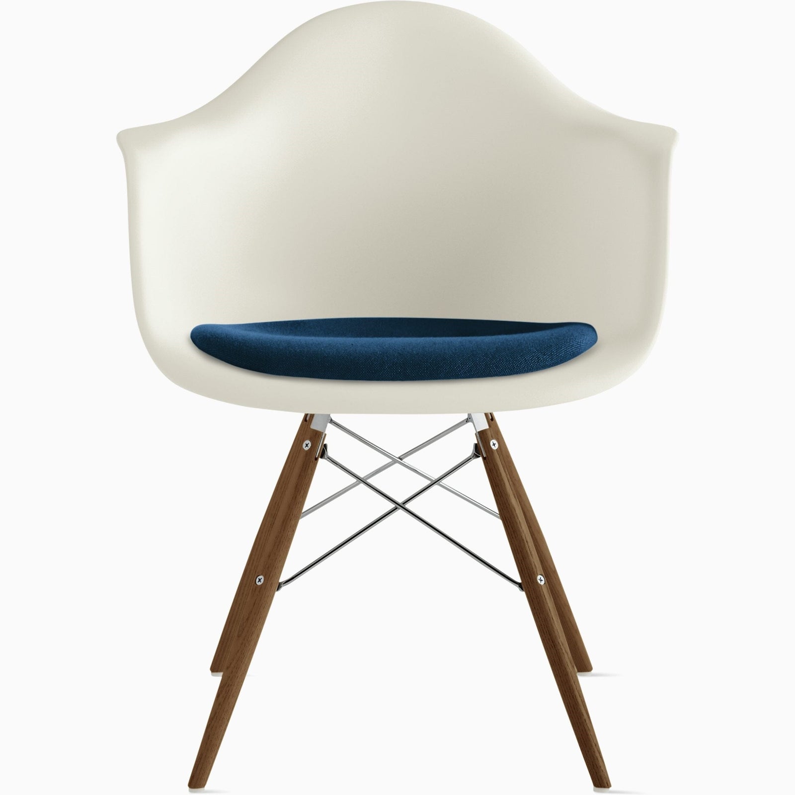 Eames Dowel Base Armchair With Seat Pad Armchair herman miller