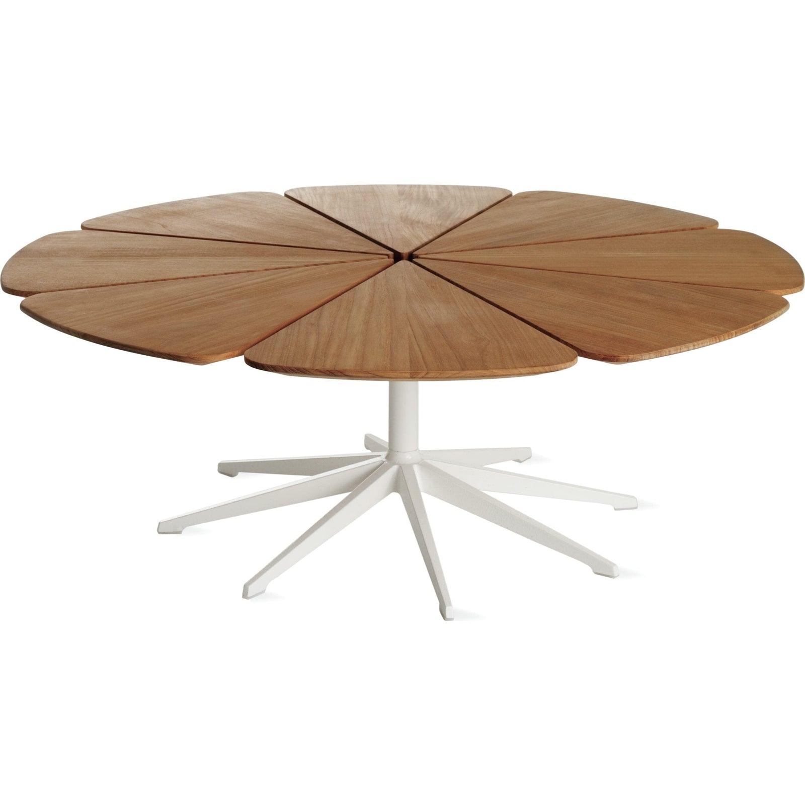 Richard Schultz Petal Coffee Table Coffee Tables Knoll Teak Petal White