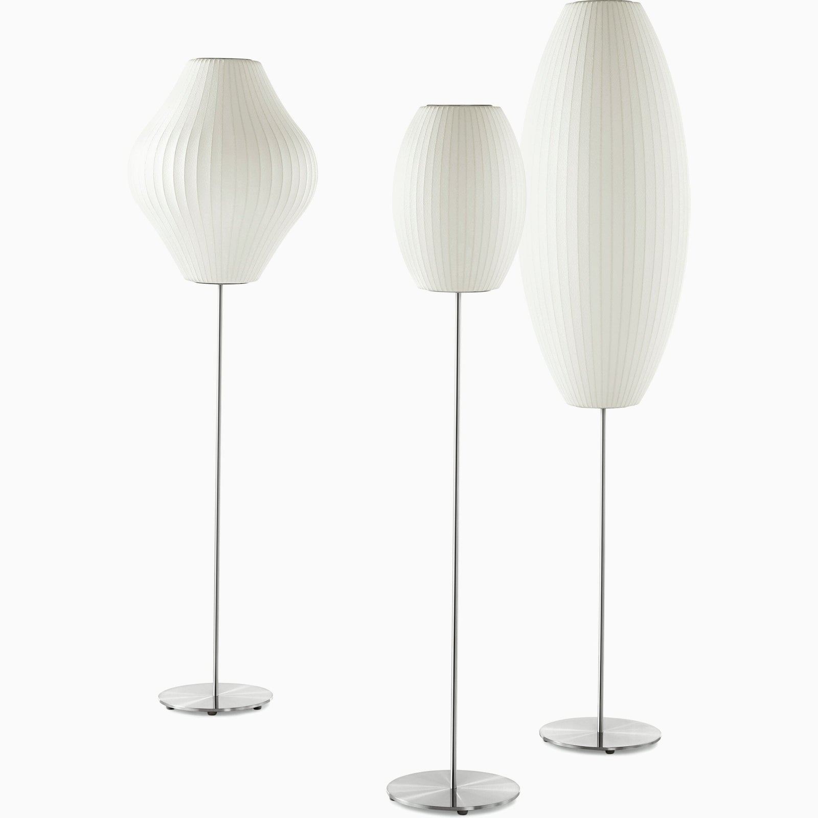 Nelson Pear Lotus Floor Lamp Floor Lamps herman miller