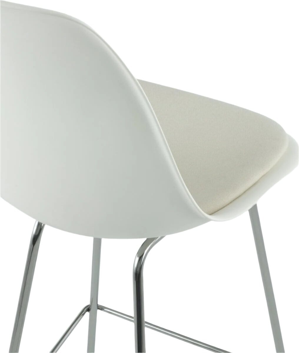 Eames Molded Plastic Stool with Seat Pad Stools herman miller