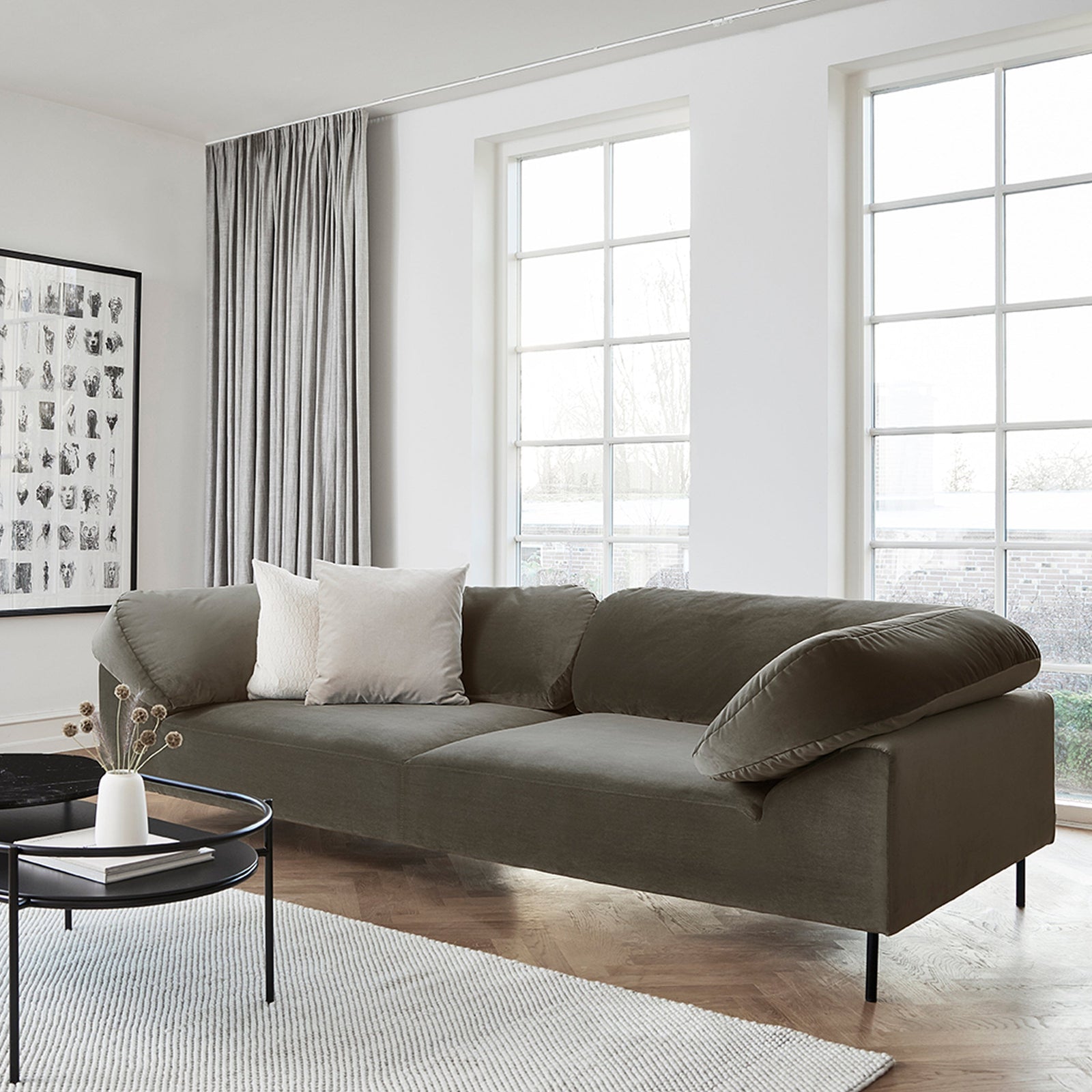 Collar 3 Seater Sofa Sofas Woud