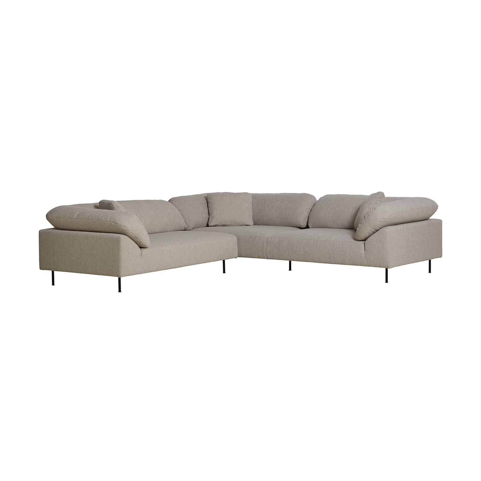 Collar Open End Sofa