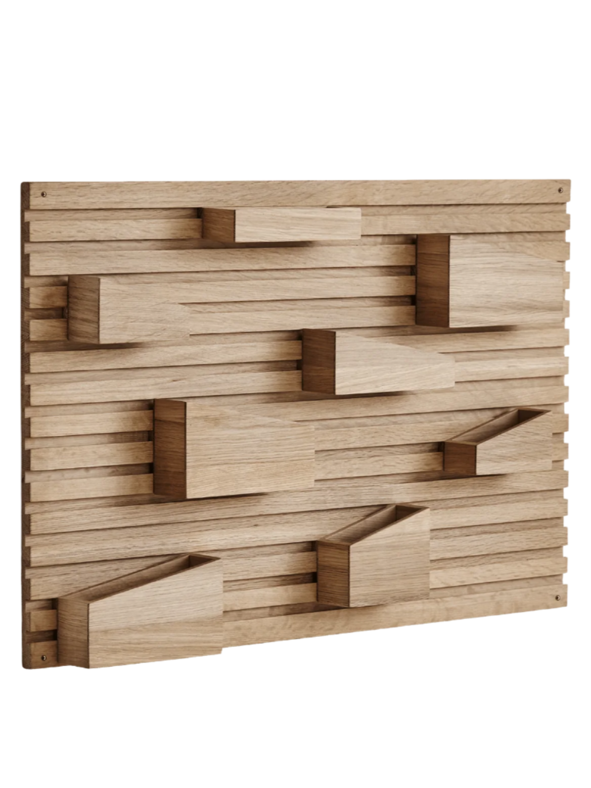 Input Wall Organizer - Set of 2 storage Woud