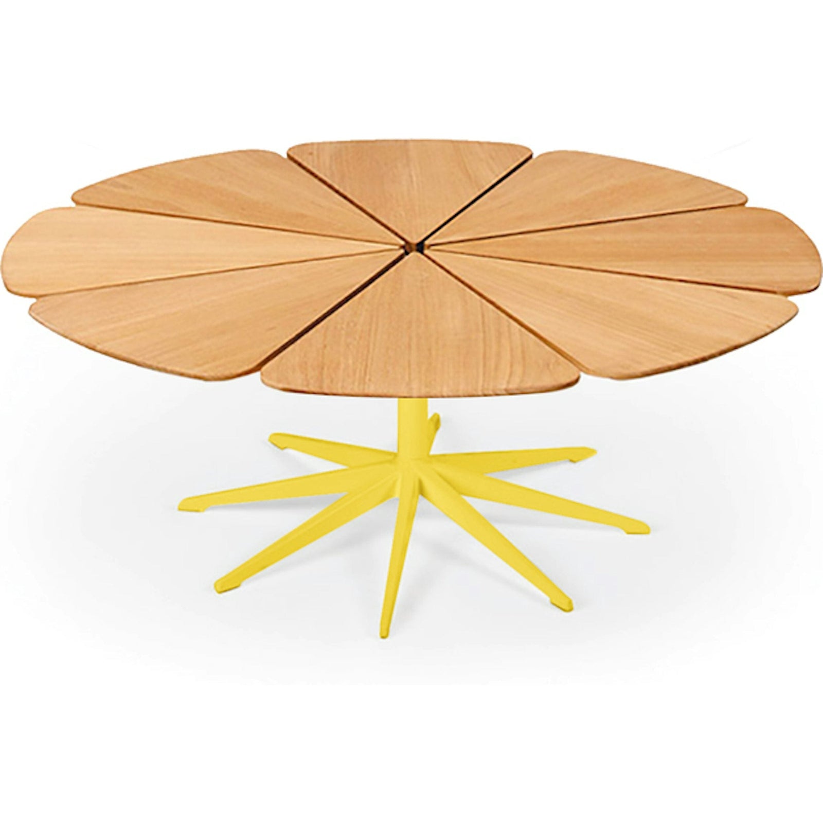 Richard Schultz Petal Coffee Table Coffee Tables Knoll Teak Petal Yellow