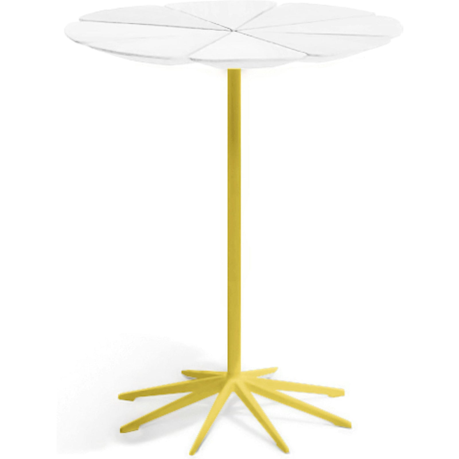 Richard Schultz Petal End Table side/end table Knoll White Petals Yellow