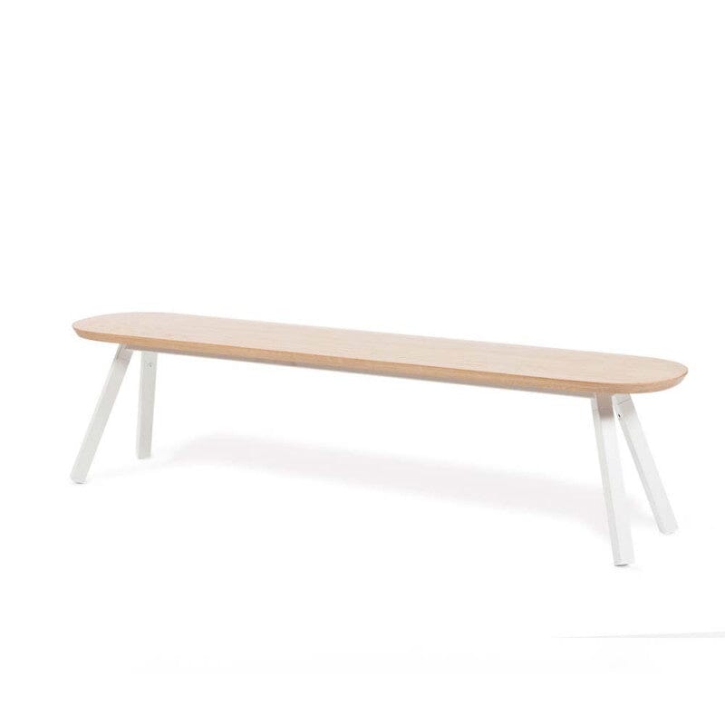 You And Me Bench - Indoor Benches RS Barcelona 47 in Oak White