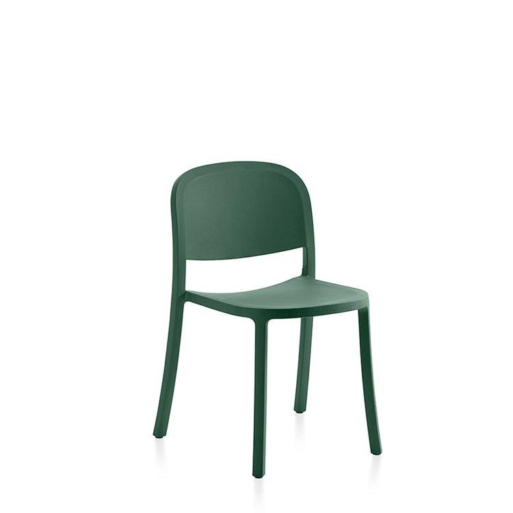 Emeco 1 Inch Reclaimed Stacking Chair Chairs Emeco Green