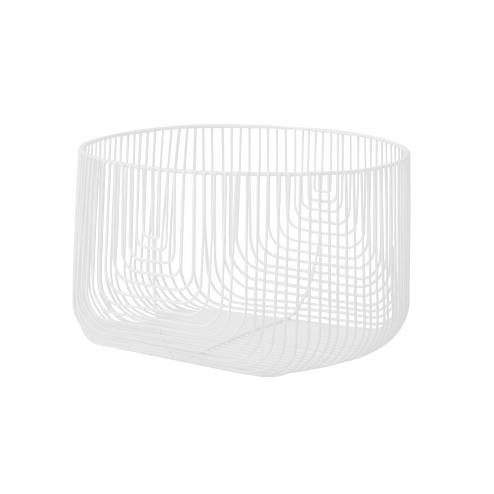 18" Bend Basket Outdoors Bend Goods White