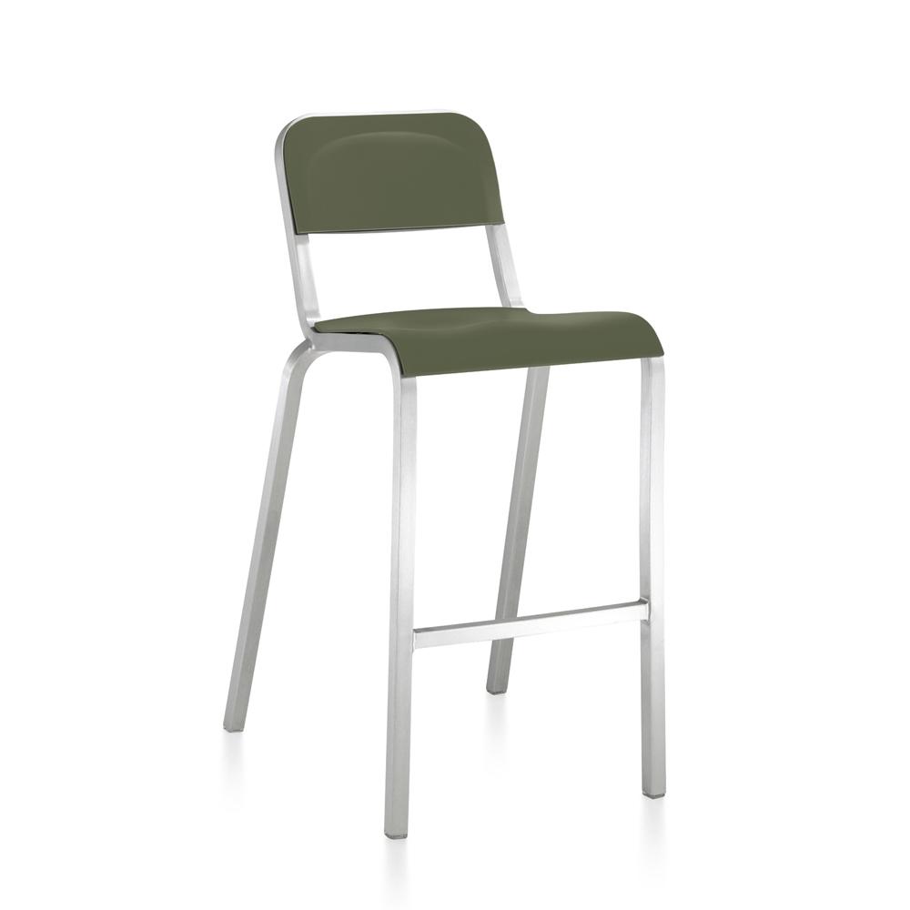 1951 Barstool By Emeco bar seating Emeco Recycled PET - Cypress Green