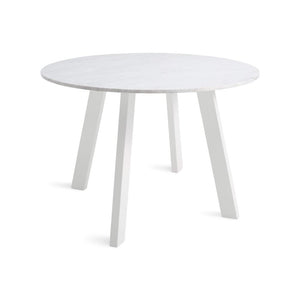 42 Inch Right Round Marble Dining Table Dining Tables BluDot 42" White 