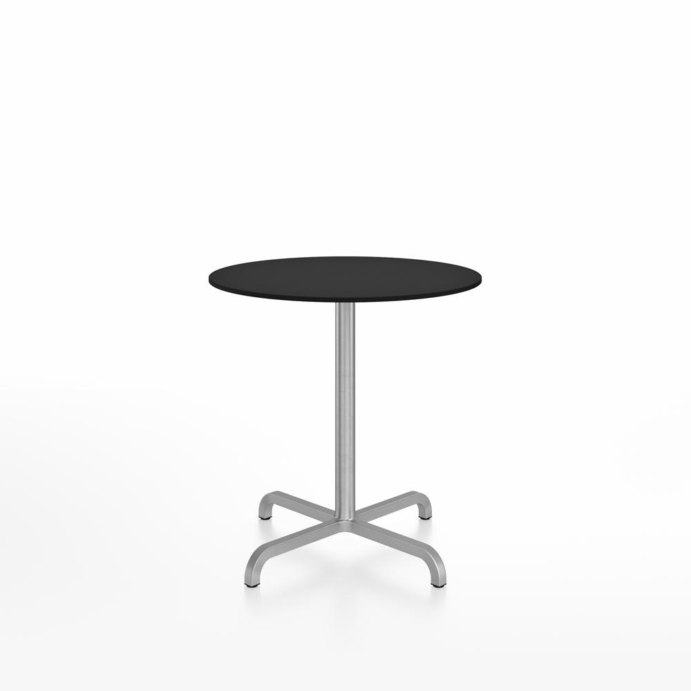 20-06 Round Cafe Table bar height tables Emeco 30” Black HPL