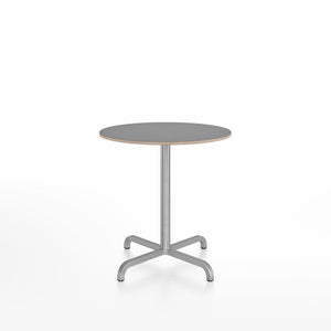 20-06 Round Cafe Table bar height tables Emeco 30” Gray Laminate Plywood 