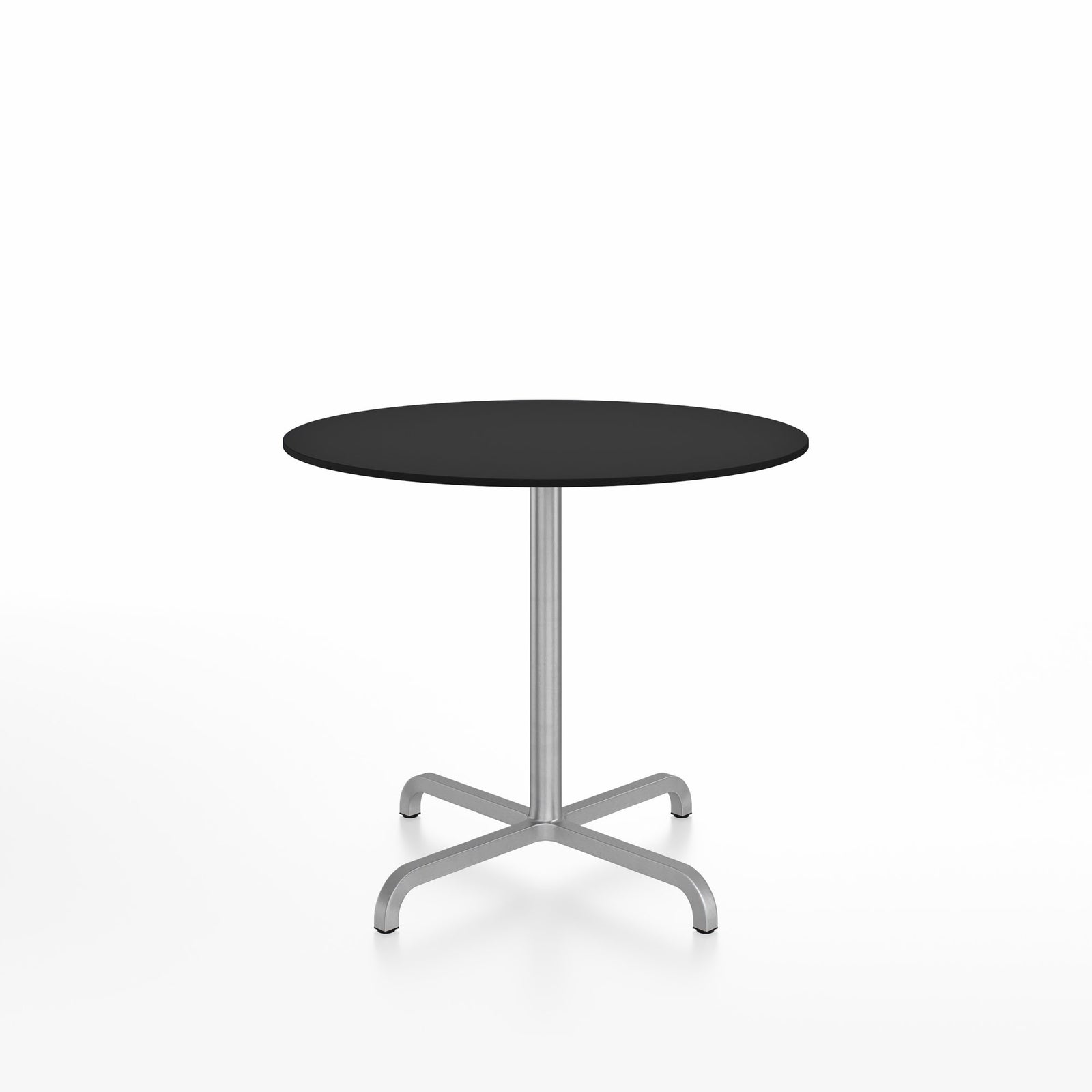 20-06 Round Cafe Table bar height tables Emeco 36” Black HPL