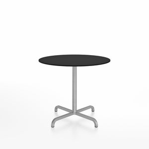 20-06 Round Cafe Table bar height tables Emeco 36” Black HPL 