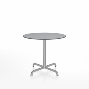 20-06 Round Cafe Table bar height tables Emeco 36” Gray HPL 