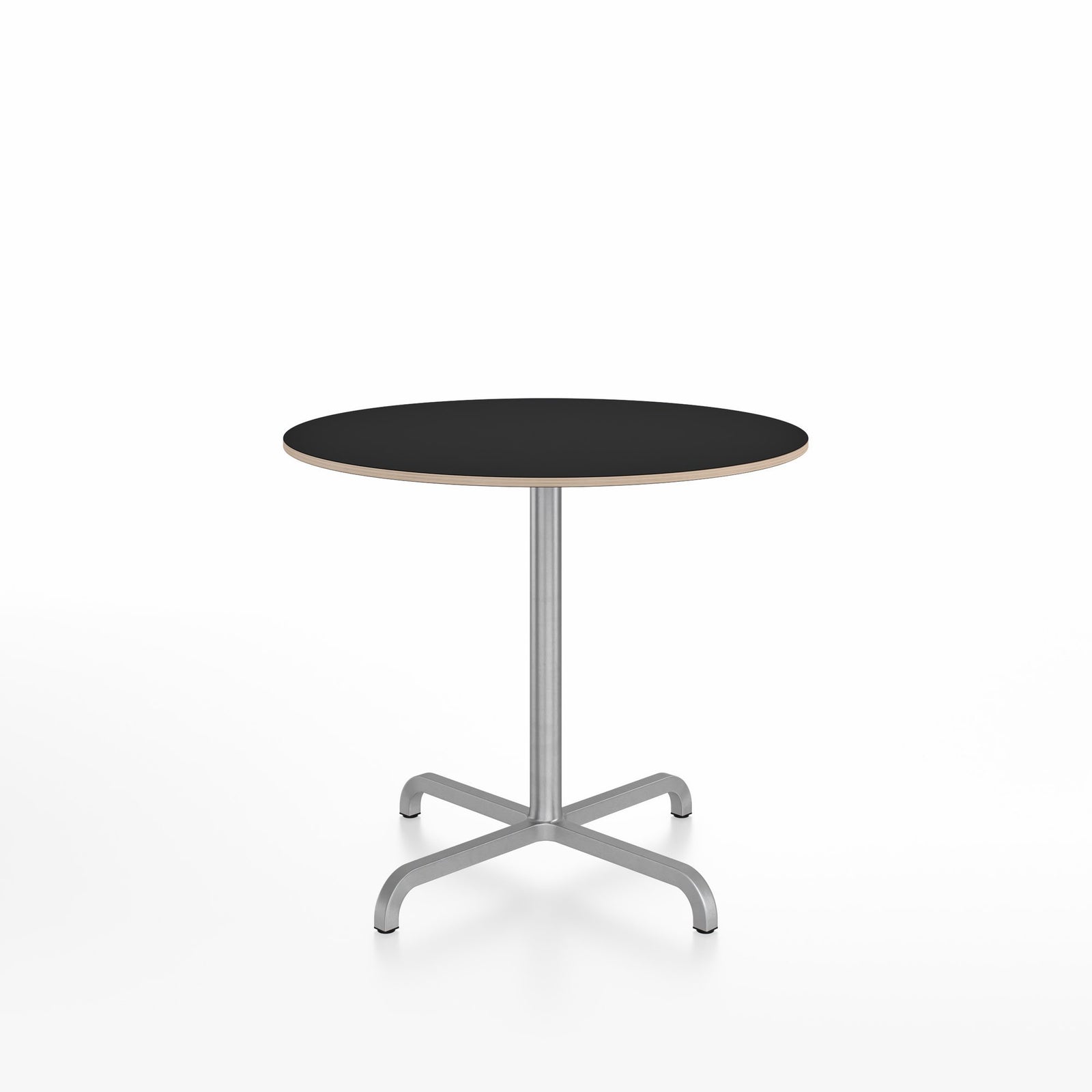 20-06 Round Cafe Table bar height tables Emeco 36” Black Laminate Plywood