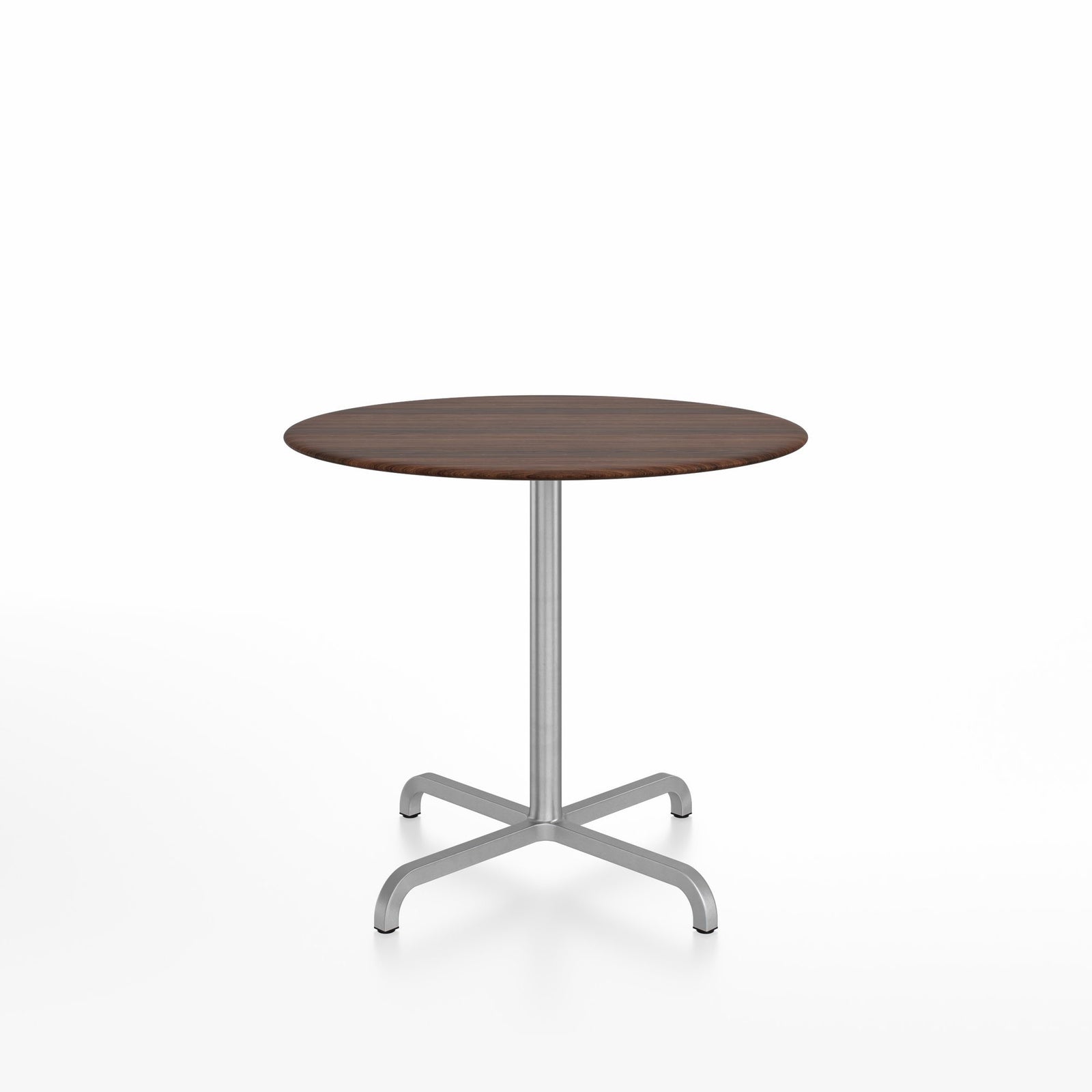 20-06 Round Cafe Table bar height tables Emeco 36” Walnut Wood