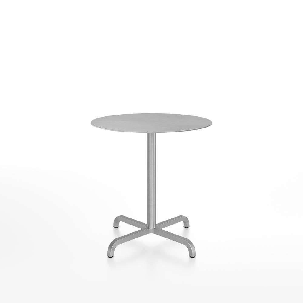 20-06 Round Cafe Table bar height tables Emeco 30” Brushed Aluminum