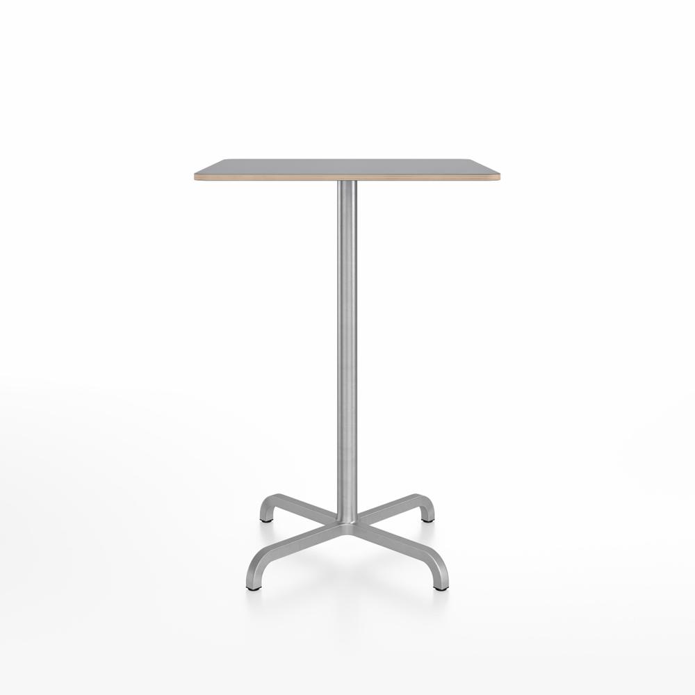 20-06 Square Bar-Height Table bar height tables Emeco 30” Gray Laminate Plywood