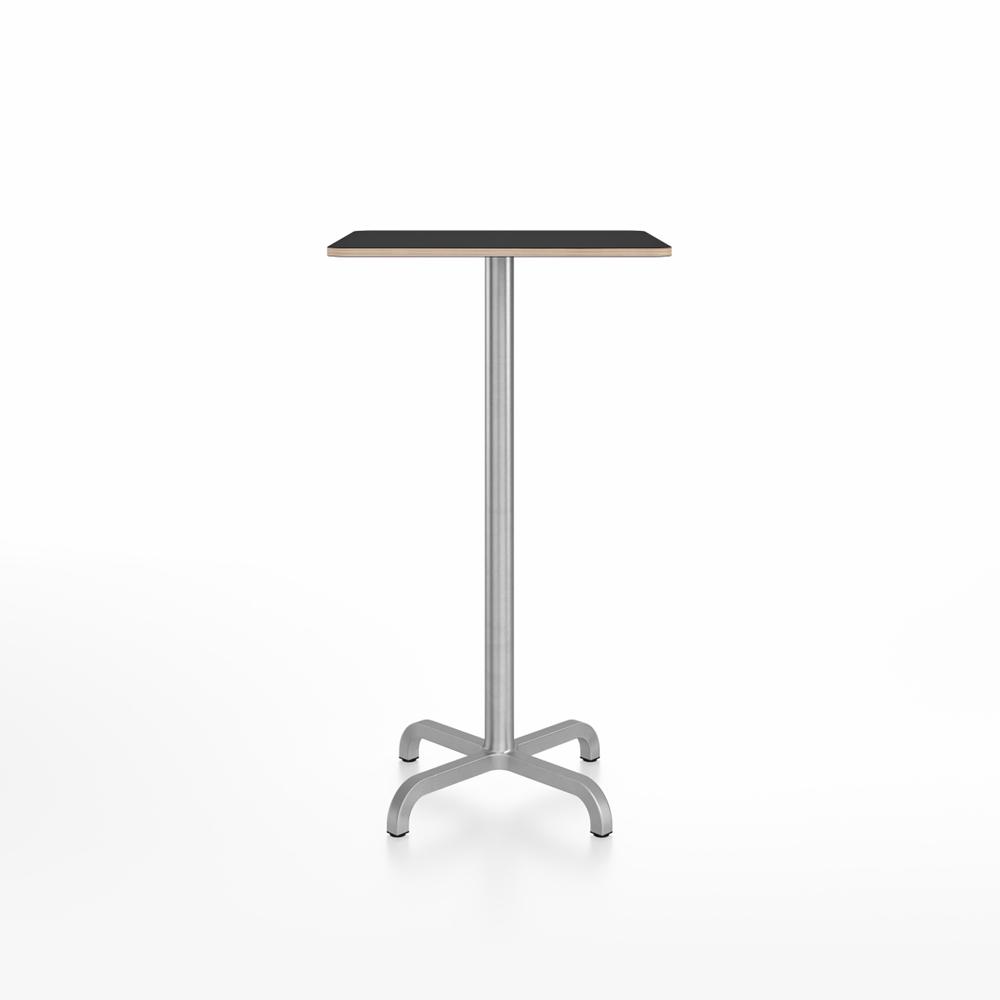 20-06 Square Bar-Height Table bar height tables Emeco 24” Black Laminate Plywood