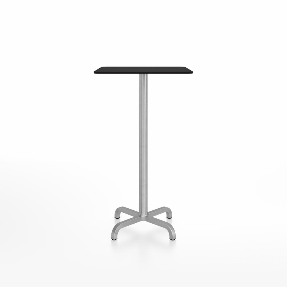 20-06 Square Bar-Height Table bar height tables Emeco 24” Black HPL