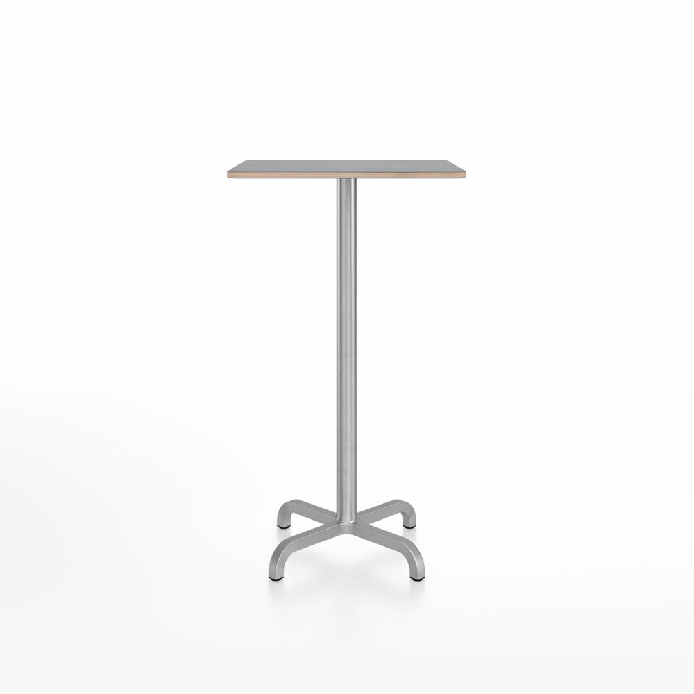 20-06 Square Bar-Height Table bar height tables Emeco 24” Gray Laminate Plywood