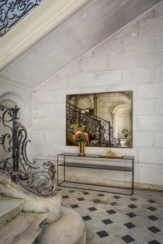 Bronze Wall Mirror Heavy Aged Metal Frame - Rectangular Mirrors Ethnicraft