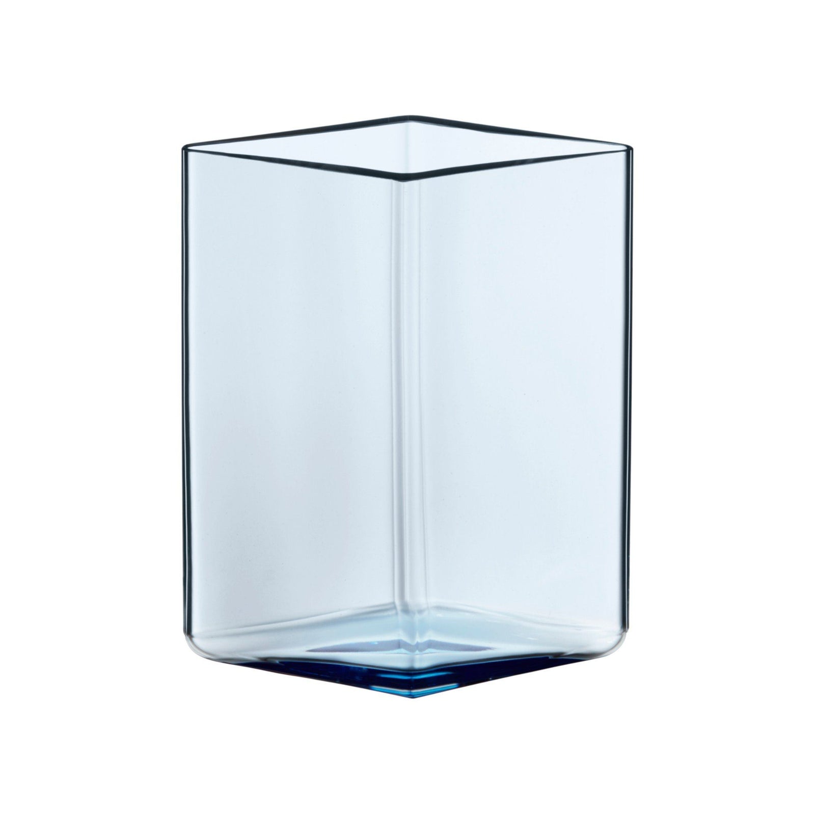 Ruutu Vase Vases iittala 4.5" X 5.5" AQUA