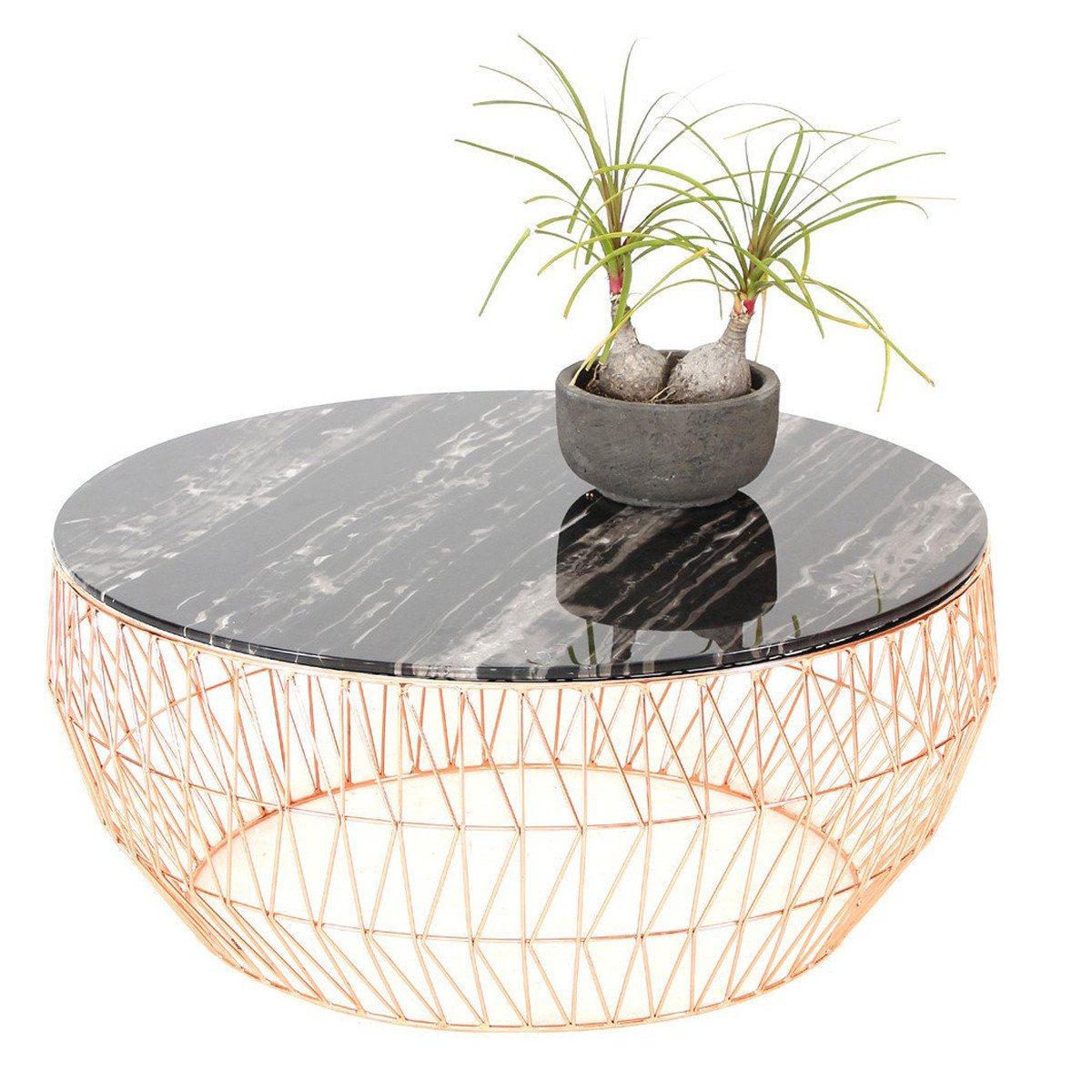 36” Coffee Table Coffee Tables Bend Goods Copper-Black Marble