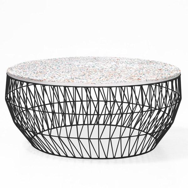 36” Coffee Table Coffee Tables Bend Goods Black Terrazzo Top +$380.00