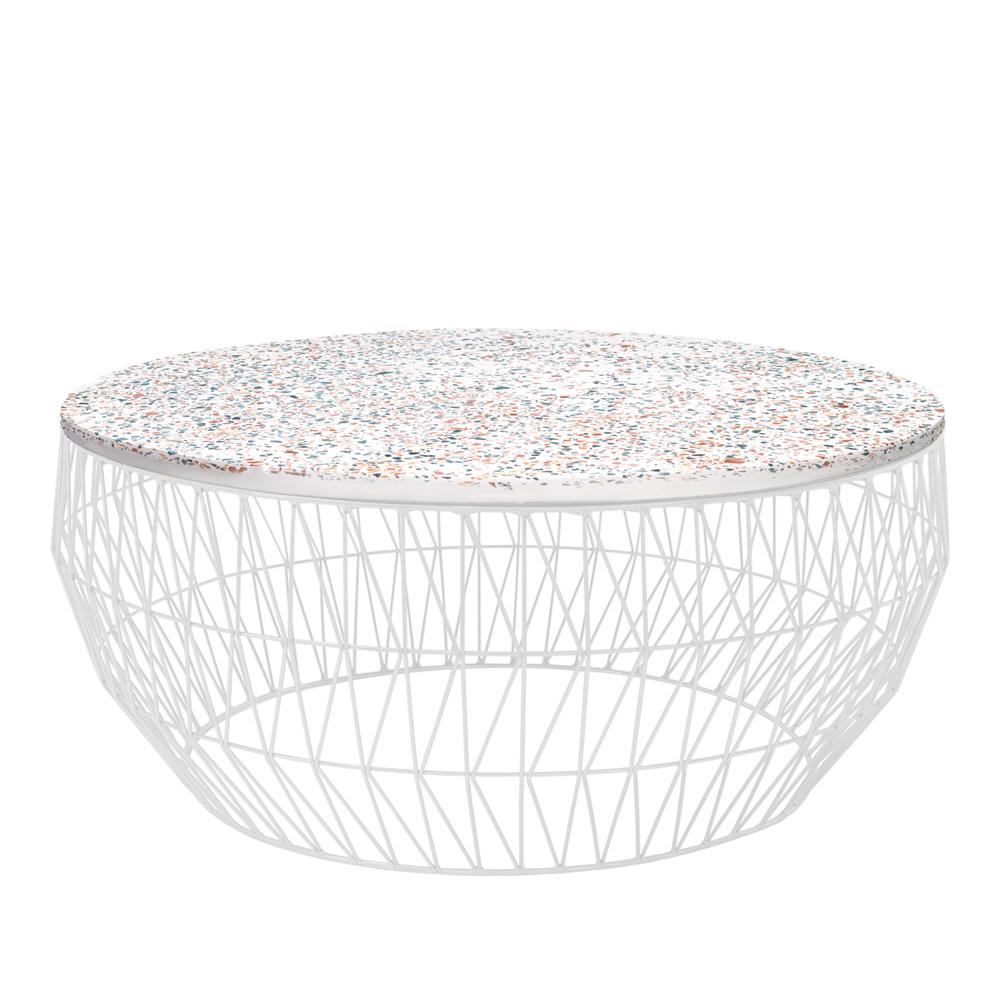 36” Coffee Table Coffee Tables Bend Goods White Terrazzo Top +$380.00