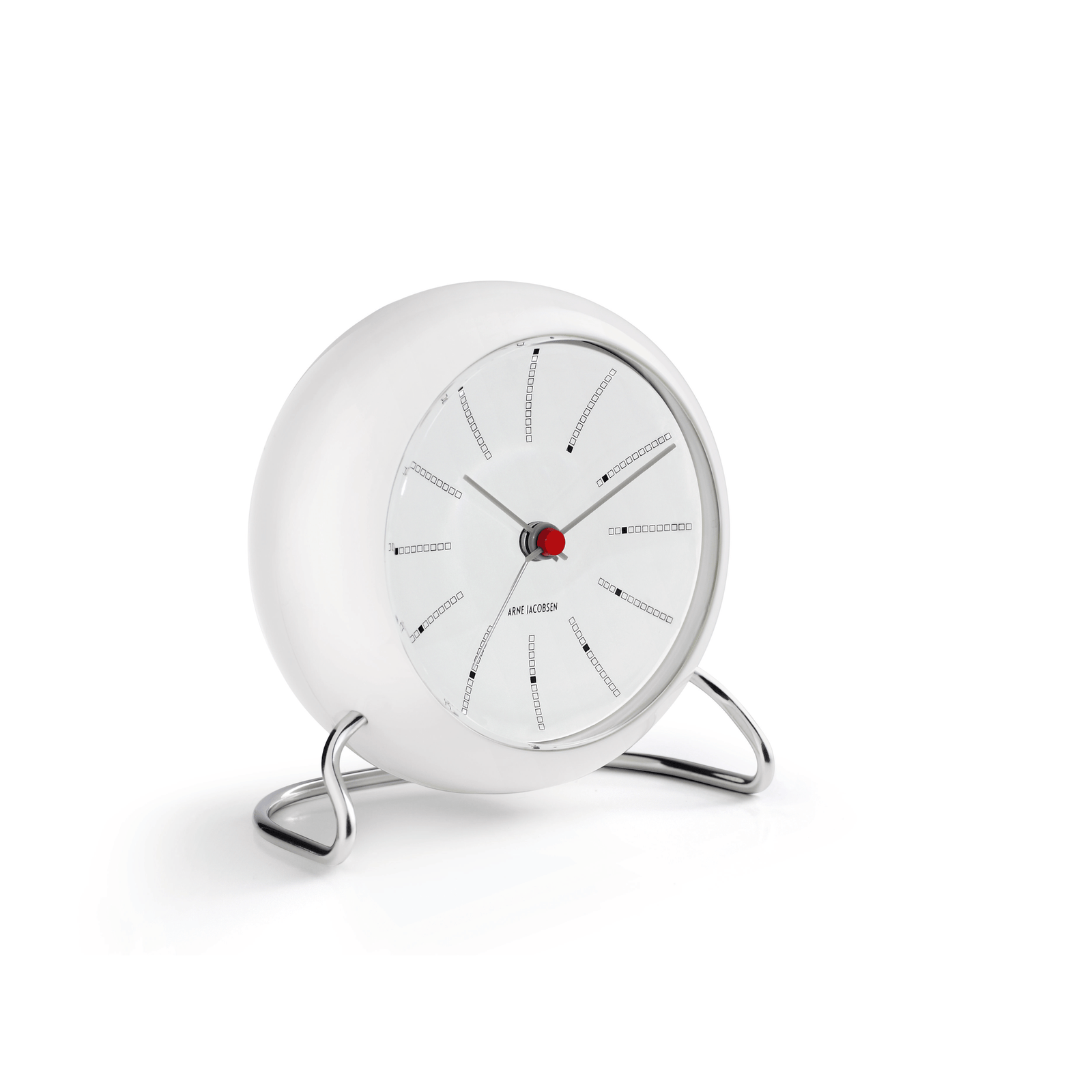 Bankers Alarm Clock, White Decor Arne Jacobsen