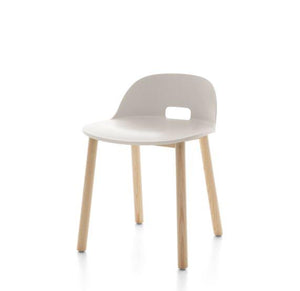 Alfi Low-Back Chair Side/Dining Emeco White Ash 